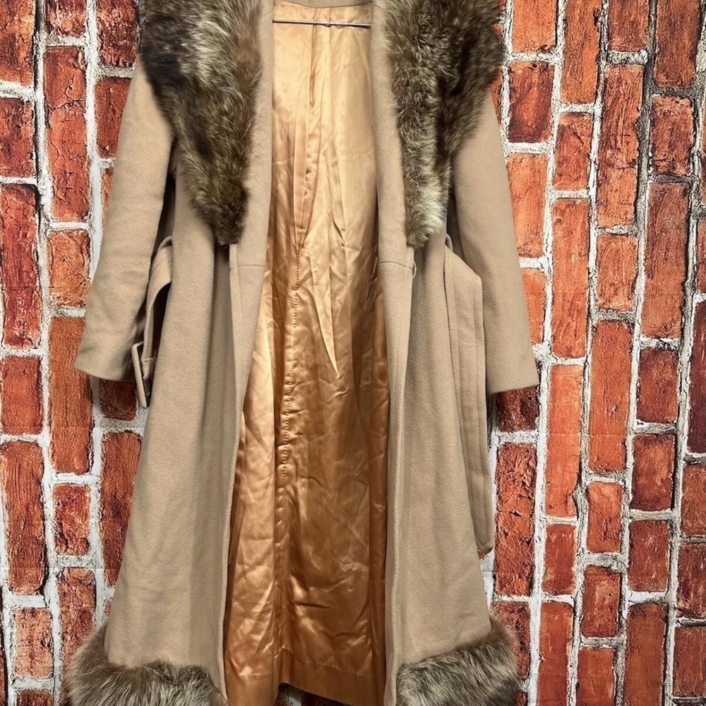 The American Way Women’s Wool Coat with Fur Collar – Vintage Rare - Picture 7 of 15